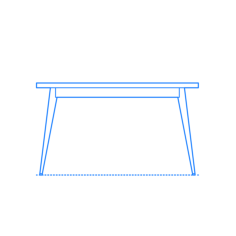Furniture Dining Tables Tolix Marais Outline Svg File, Free Vectors File